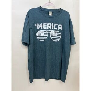 'Merica Short-Sleeve Blue T-Shirt Mens‎ Size XXL